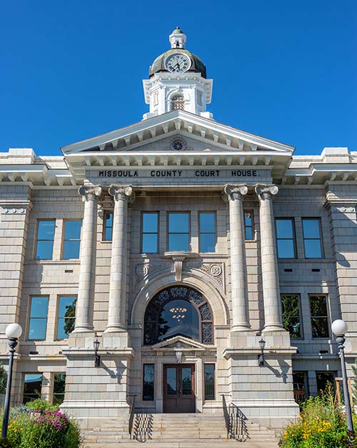 Exterior photo of the Missoula County Court House